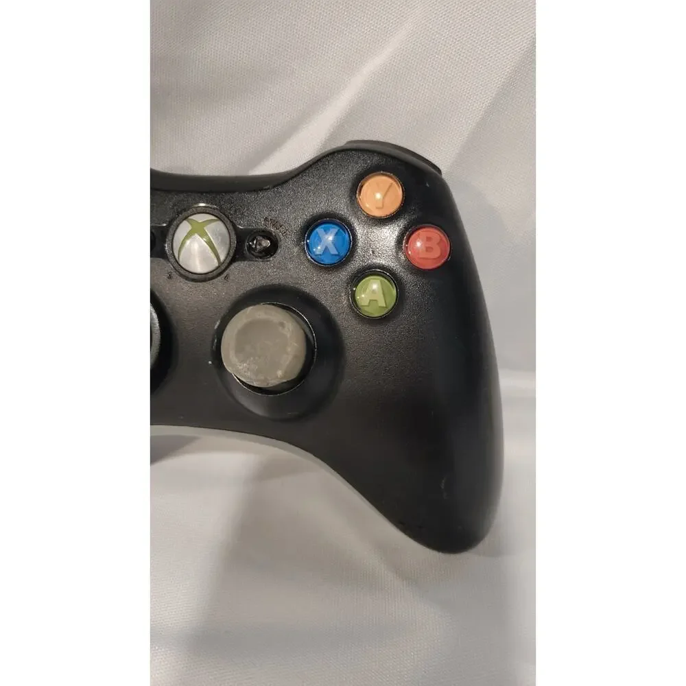 OEM Microsoft Xbox 360 Wireless Controller Black Genuine Tested w/ Battery Pack